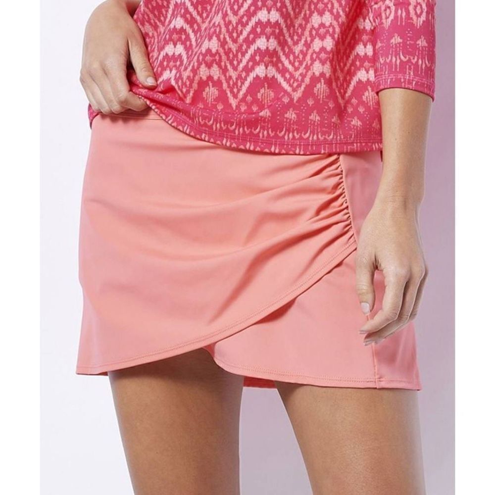 Coral Wrap Swim Skirt